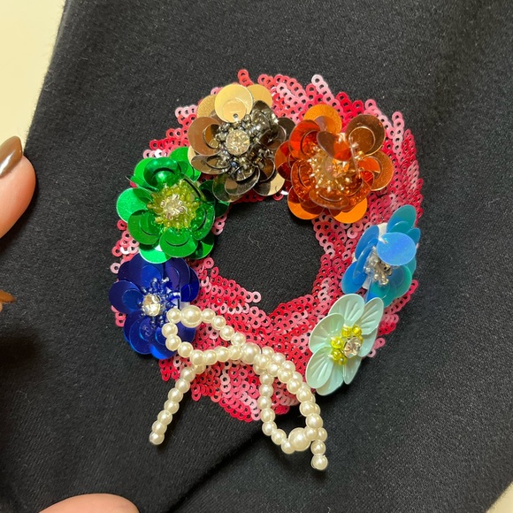 Queen of Sparkles — Christmas Wreath Sweatshirt - Picture 3 of 4